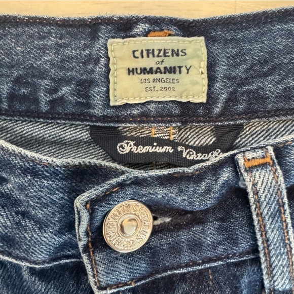 Citizens of Humanity Charlotte Crop High Rise Straight Leg Premium Vintage - Picture 2 of 11